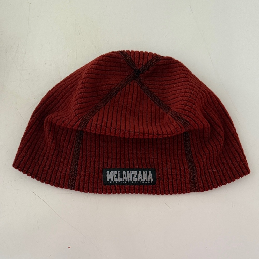 Melanzana Beanie in Burnt Orange/Brown Sz S